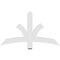 Ekena Millwork Davenport Architectural Grade PVC Gable Bracket, 48"W x 28"H x 2"D x 4"F, 14/12 Pitch GBP048X28X0204DAV00 - alternate 4